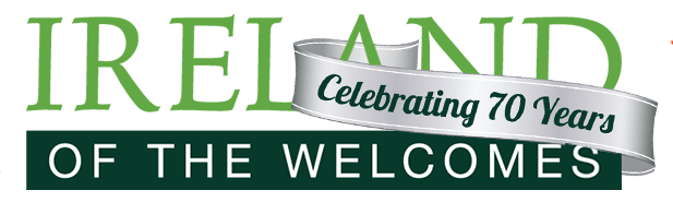 Ireland of the Welcomes Magazine 70th anniversary logo